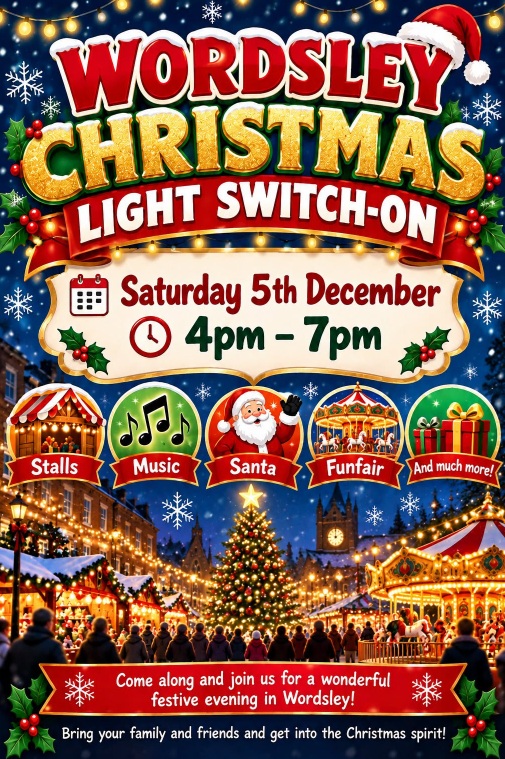Wordsley Christmas Lights Switch-On